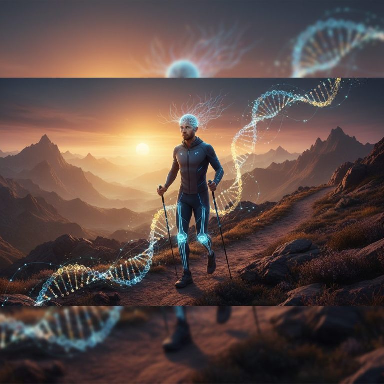 ノルディックウォーキング バイオハッキング 脳神経 DNA 関節 科学的効果
