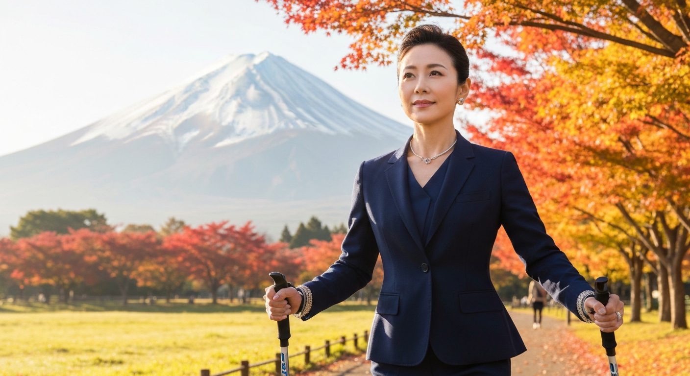 50代以上女性のノルディックウォーキング